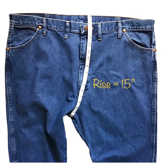 WRANGLER® COWBOY CUT® ORIGINAL FIT JEAN IN STONEWASHED Size W44 X L32” NWOT FLAW - Picture 11 of 16